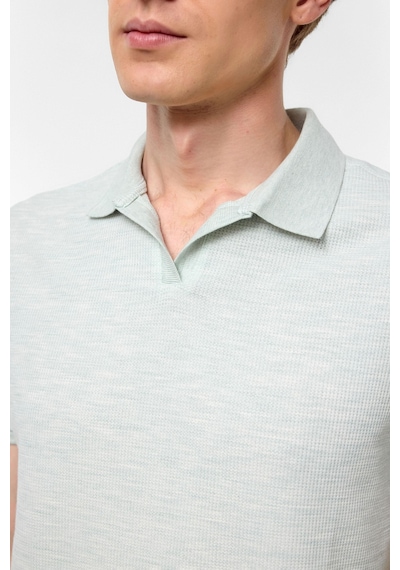 Süvari Haki Regular Armürlü Polo Yaka Tişört-38592 Haki