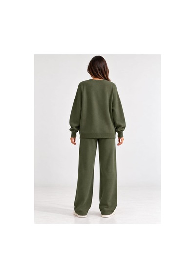 Velora Grup Triko 2'li Takım Oversize Haki - 938221605 Haki