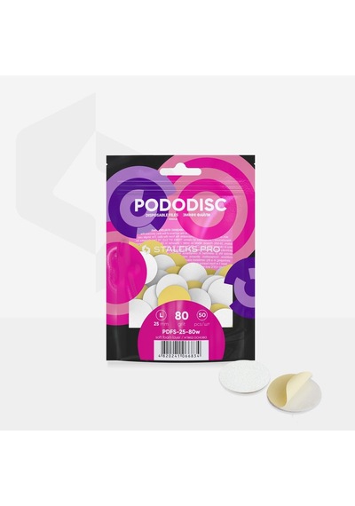 Staleks Pododisk İçin 50li Yedek Törpü Yumuşak Tabanlı 25mm 80 Grit Large