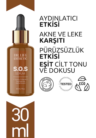 Dr. Life Esthetic C Vitamini S.o.s Leke Açıcı Serum 30 ML