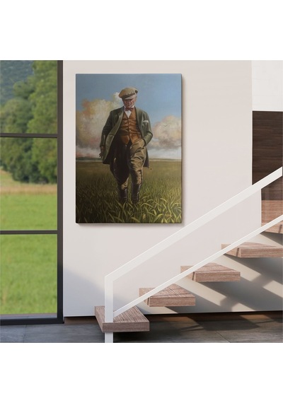 Es10 Flamenko Yapan Kadın Tablosu LED IŞIKLI RUSTİK kanvas tablo O (50 x 70)