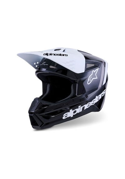 Alpinestars Sm3 Radium Off-road Kaskı Siyah Beyaz Gri Siyah - Beyaz - Gri
