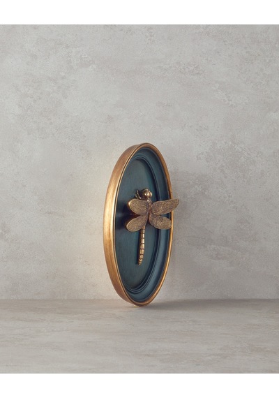 English Home Dragonfly Polyresin Duvar Aksesuarı Bordo