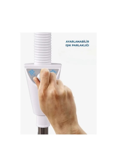 Ayaklı Led Işıklı Büyüteçli Loop Lamba Beyaz