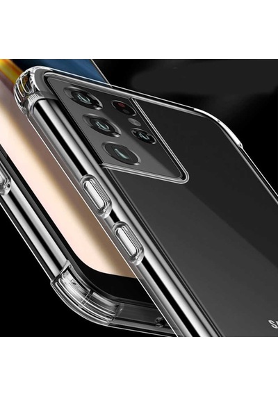 Samsung Uyumlu Galaxy S21 Ultra Kılıf Şeffaf Airbag Nitro Anti Shock Kapak