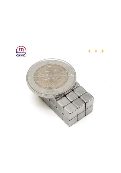 Lexroo Mns Güçlü Neodyum Mıknatıs Küp 5x5x5 Mm 90 Adet
