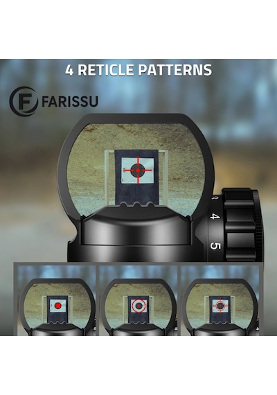 103hd Red Dot Reflex Nişangah 3 Moa 4 Retikül 20 Mm Ray Siyah