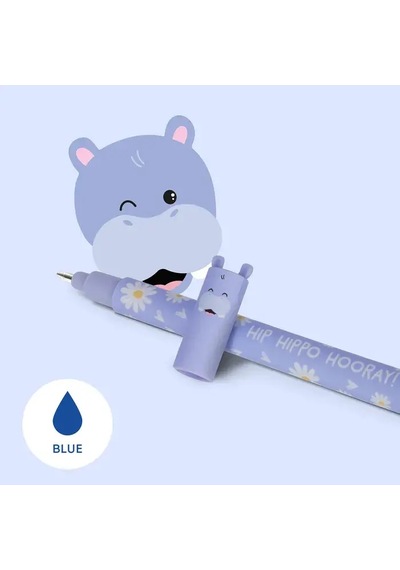 Legami Silinebilir Siyah Jel Kalem Hippo K111241 Çok Renkli