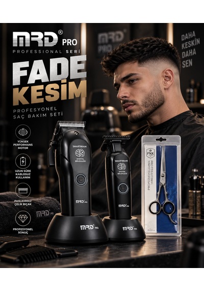 Mrd Hc3969 Gmt3969 Profesyonel Saç Kesim Ve Çizim Makinesi Seti