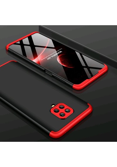 Redmi Note 9 Pro Kilif Zore Kamera Korumali Tam Koruma Ays 232687707 - Kampanya-Renk / Nano Ekran Koruyucu(+25)-Siyah-Mavi