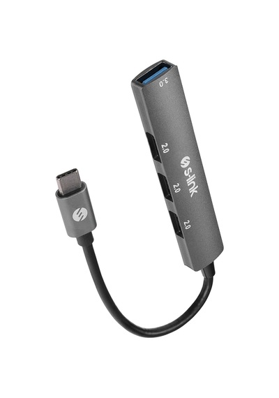 S-lınk Sw-u324, Type-c To 3xusb 2.0, 1xusb3.0, Metal, Usb Hub