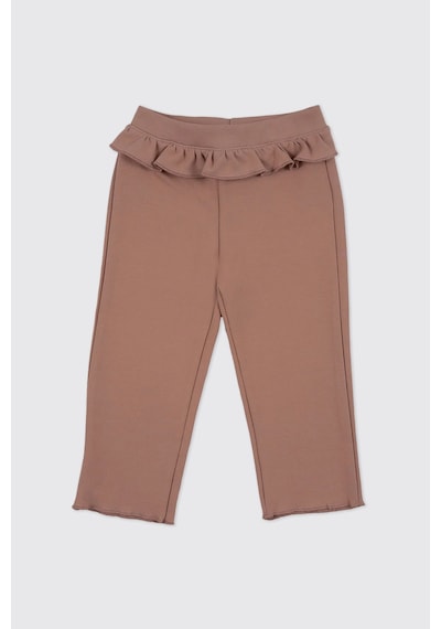 Kız Bebek Beli Lastikli Fırfır Detaylı Bol Paça Gül Eşofman Alt Çok Renkli 2421GB01007 Kız Bebek Beli Lastikli Fırfır Detaylı Bol Paça Gül Eşofman Alt Çok Renkli 2421GB01007