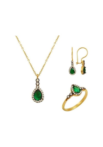 Mini Zümrüt Set 5,97 Gram 14 Ayar Altın