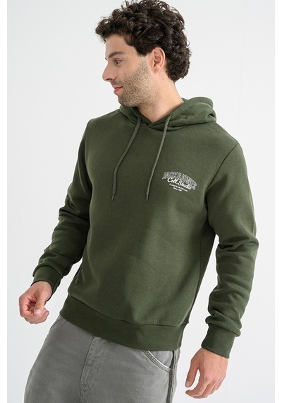 Jack & Jones Erkek Sweat 12278606 Koyu Yeşil Koyu Yeşil