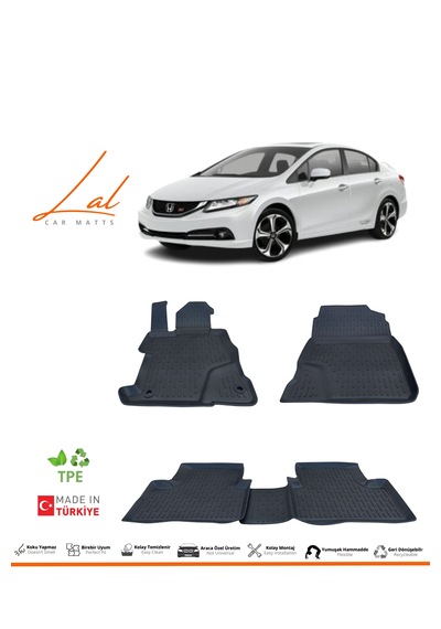 Honda Civic Fb7 3d Havuzlu Paspas 2012-2015