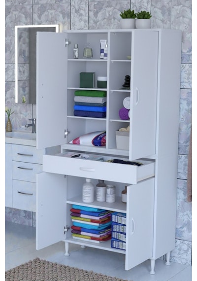 Eliusta Nexa Modüler Dolap 75 Cm Banyo/mutfak Dolabı Extra Kullanım Alanlı 75x173x32,5 Cm Beyaz Dolap Beyaz Eliusta Nexa Modüler Dolap 75 Cm Banyo/mutfak Dolabı Extra Kullanım Alanlı 75x173x32,5 Cm Beyaz Dolap Beyaz