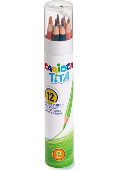 Carioca Tita Metal Tüp Kuru Boya Kalemi 12'li