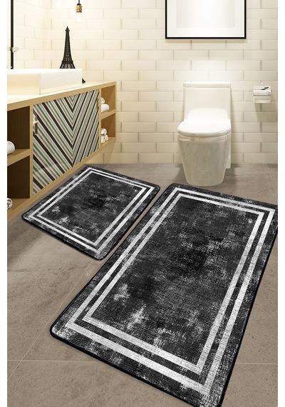 Chilai Home Frezy 2'li Set Banyo Halısı Djt Renkli