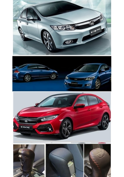 Honda Civic Otomatik Vites Topuzu Kılıfı Fc5,Fc6,Fk7, Fd5,Fd6 Fb7