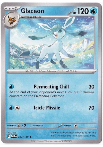 Glaceon 054/167 - Twilight Masquerade - Pokemon Kartı Mint