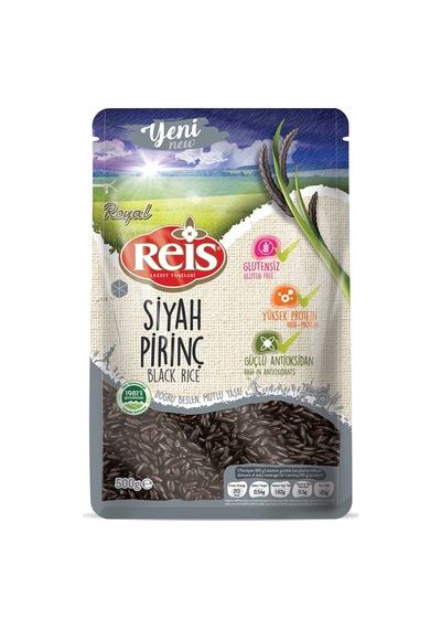 Reis Royal Siyah Pirinç 500 G - 6 Adet Tarı