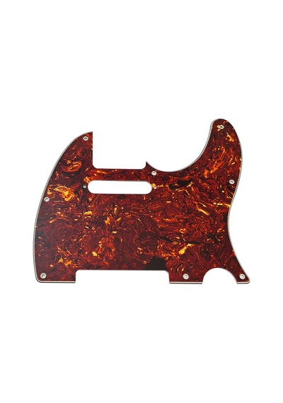 Telecaster Uyumlu Elektro Gitar Pickguard 8 Delikli Kırmızı Alev Desenli