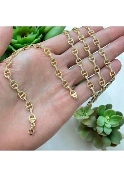 Çgk Çiğdem Gürel Kuyumculuk Taşlı Tarz Hallow Altın Bileklik Gold