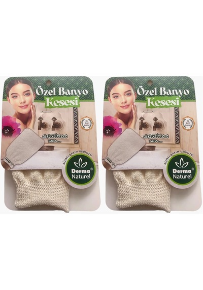 Derma Naturel Özel Banyo Kesesi Ms-07 2 Li Set