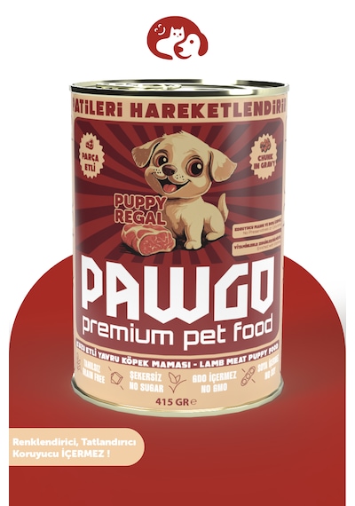 PAWGO Pupy Regal Kuzu Etli Premium Yavru Mini Irk Mini Parça Etli Köpek Maması 415 G