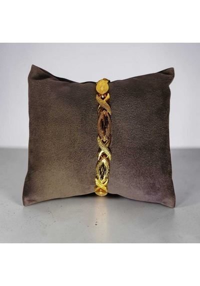 22 Ayar Altın Kaplama Markiz Model Klasik Bileklik - 20 Cm Gold