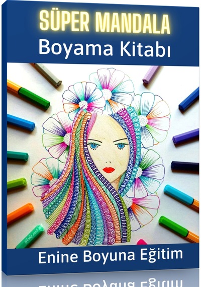 Süper Mandala Boyama Kitabı