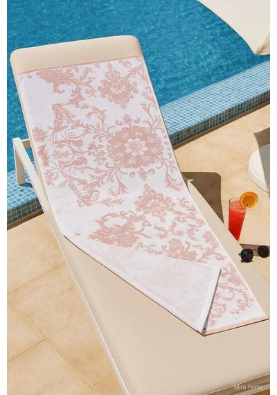 Unisex Desenli Baskılı Deniz Plaj Havlusu Otantik Nar Çiçeği 70x140 Cm Çok Renkli