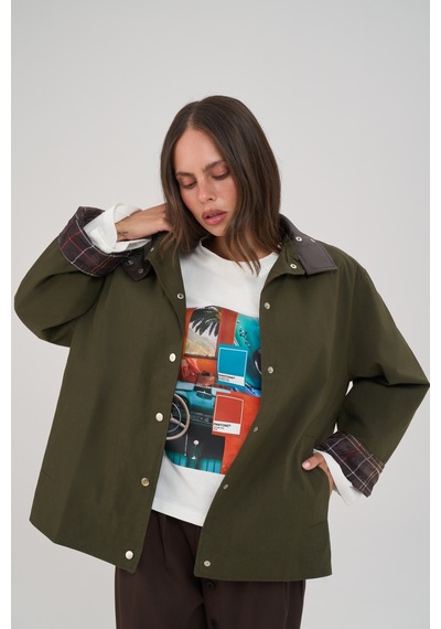Mai Collection Palermo Önü Kapamalı Haki Ceket