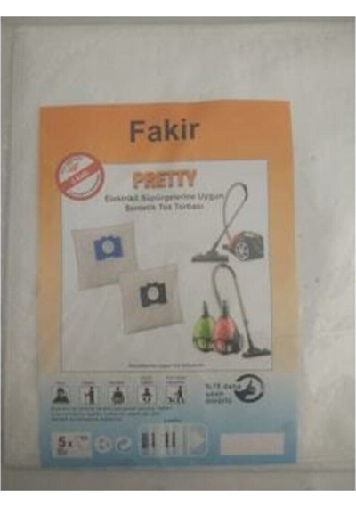 Fakir Pretty Uyumlu Toz Torbası Bez 10 Adet