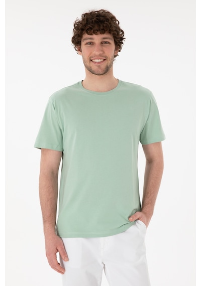 U.S. Polo Assn. Erkek Regular Fit Bisiklet Yaka Su Yeşili Basic Tişört 50305985-VR048 U.S. Polo Assn. Erkek Regular Fit Bisiklet Yaka Su Yeşili Basic Tişört 50305985-VR048