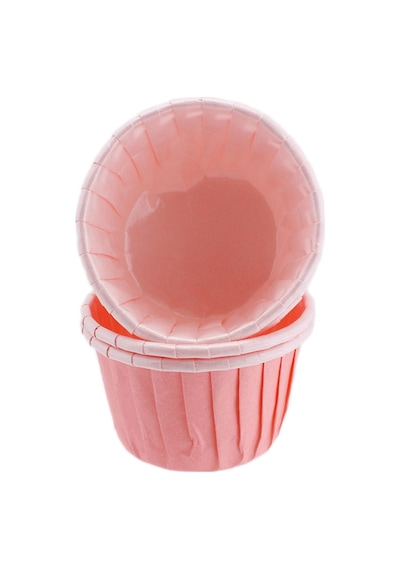 Cupcake Kalıbı Orta Boy Düz Renk 50x39 Mm 100 Adet Pembe N11.1065