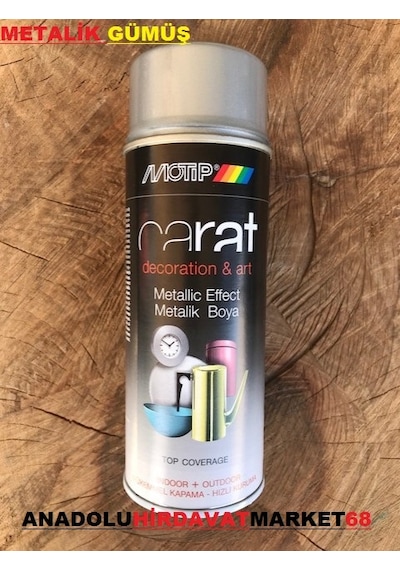 Motip Metalik Gümüş Sprey Boya Oto Jant Boyası Gümüş Renk 400Ml