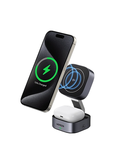Ugreen 2 İn 1 Magsafe Kablosuz Hızlı Şarj Standı