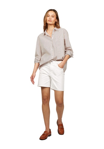 Tommy Hilfiger Dnm Straıght Short Rw Whıte Kadın Beyaz Şort - Ww0ww45924 Beyaz