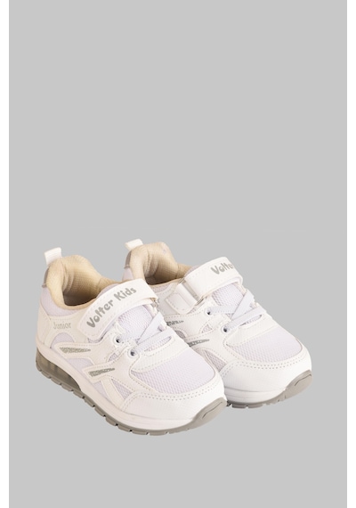 Mini Bonito Erkek Çocuk Cırtlı Bağcıklı Sneaker Günlük Spor Ayakkabı Beyaz