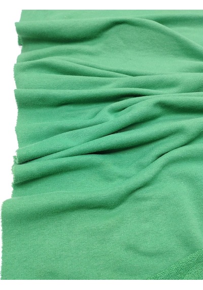 Canlı Çimen Yeşili 2 İplik Penye Kumaş Pamuksu Yumuşak Sweatlik & Eşofmanlık En: 195cm-11971