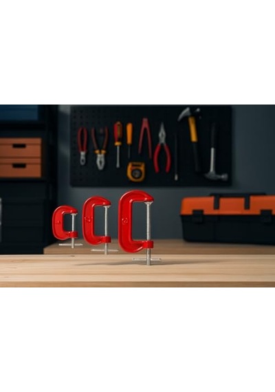 Vidalı Mengene 3'lü Set 25 Mm, 50 Mm, 75 Mm