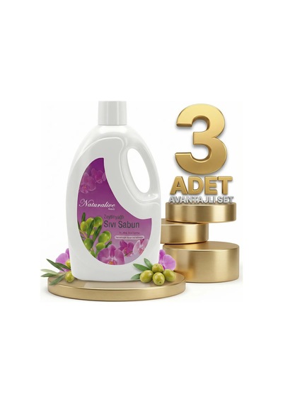 Naturalive Zeytinyağlı Sıvı El Sabunu 3x2,5 Lt