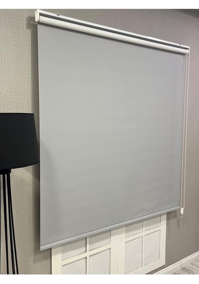 %100 Işık Geçirmez Blackout Stor Perde, Açık Gri, 80 X 200 Çok Renkli