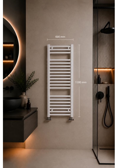 600X1200 Beyaz Havlupan 16 Borulu Banyo Havlupanı