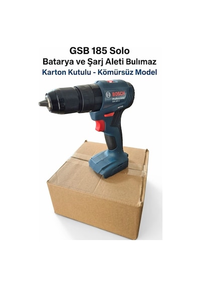 Gsb 185-lı Professional 18v Akülü Darbeli Matkap - Solo Aküsüz Ve Şarj Aletsiz - Kömürsüz Brushless - Karton Kutulu