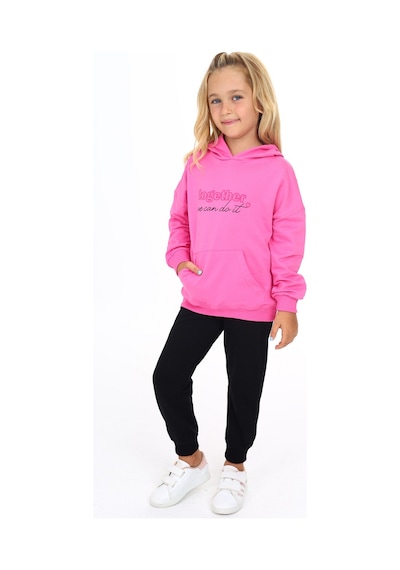 Toontoy Kids Toontoy Kız Çocuk Kapüşonlu Kanguru Cepli Baskılı Eşofman Takım Açık Fuşya Toontoy Kids Toontoy Kız Çocuk Kapüşonlu Kanguru Cepli Baskılı Eşofman Takım Açık Fuşya