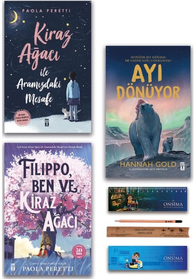 Genç Timaş Ayı Dönüyor - Kiraz Ağacı İle Aramızdaki Mesafe - Filippo Ben Ve Kiraz Ağacı Set 3 Kitap