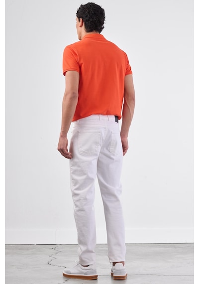 Dufy Kırmızı Düz Erkek T-shirt - Slim Fit Kırmızı