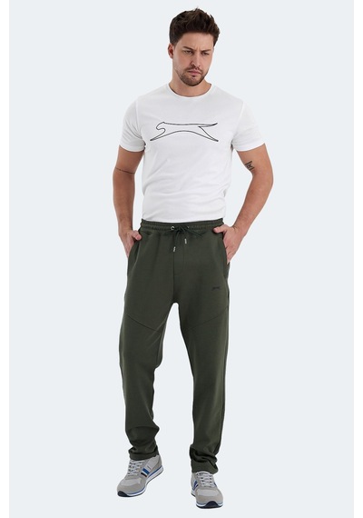 Slazenger Variable Erkek Cepli Haki Eşofman Altı Haki